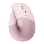 Mouse Logitech Inalámbrico Vertical Lift Rosa