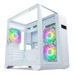 Gabinete Gamer TECWARE Arc M White 3 Coolers Argb