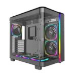 Gabinete Gamer MONTECH King 95 Pro Black 6 Coolers Argb