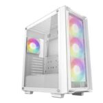 Gabinete Gamer Deepcool CC560 MESH V2 4 Coolers ARGB White