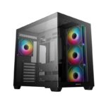 Gabinete Gamer Deepcool CG530 4 Coolers ARGB Doble Cámara Black