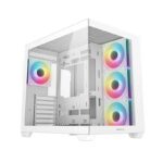 Gabinete Gamer Deepcool CG530 4 Coolers ARGB Doble Cámara White