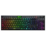 Teclado Mecánico Inalámbrico Redragon K618 Horus FS Black RGB SW Red
