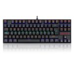 Teclado Mecánico Redragon Kumara Rainbow K552 Black SW Red