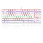 Teclado Mecánico Redragon Kumara Rainbow K552 White SW Red