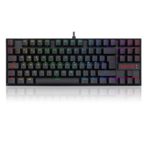 Teclado Mecánico Redragon K552 RGB Black SW Red