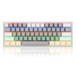 Teclado Mecánico Redragon Fizz K617 CT RGB Gris y Blanco