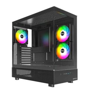Gabinete Gamer MONTECH XR Black 3 Coolers ARGB