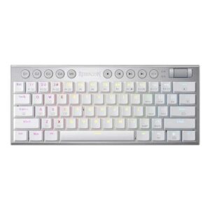 Teclado Mecánico Inalámbrico Redragon K632 Horus Mini Pro White RGB SW Red