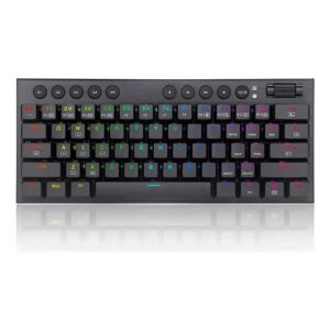 Teclado Mecánico Inalámbrico Redragon K632 Horus Mini Pro Black RGB SW Red