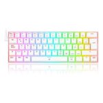 Teclado Mecánico Redragon K630w Blanco SW Red RGB