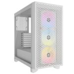 Gabinete Gamer CORSAIR 3000D RGB Airflow 3 Coolers White