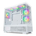 Gabinete Gamer TECWARE Infinity M Blanco 6 Coolers Argb
