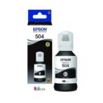 Botella de Tinta Epson 504 Negra L400 L600 L1400 127 ml