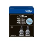 Botella de Tinta Brother BTD602PKMEX Negra Pack de 2