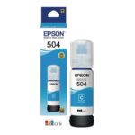 Botella de Tinta Epson 504 Cian L400 L600 L1400 70 ml