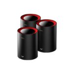 Router Sistema Mesh Cudy AX3000 Gigabit 3u pack Black Wifi 6