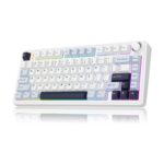 Teclado Mecánico Inalámbrico Aula F75 MAX SW REAPER Dark Blue White Purple