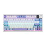 Teclado Mecánico Inalámbrico Aula F75 MAX SW REAPER White Blue Purple