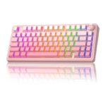 Teclado Mecánico Inalámbrico Aula F75 SW REAPER Rosa Degrade