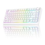 Teclado Mecánico Inalámbrico Aula F75 SW REAPER White Contour